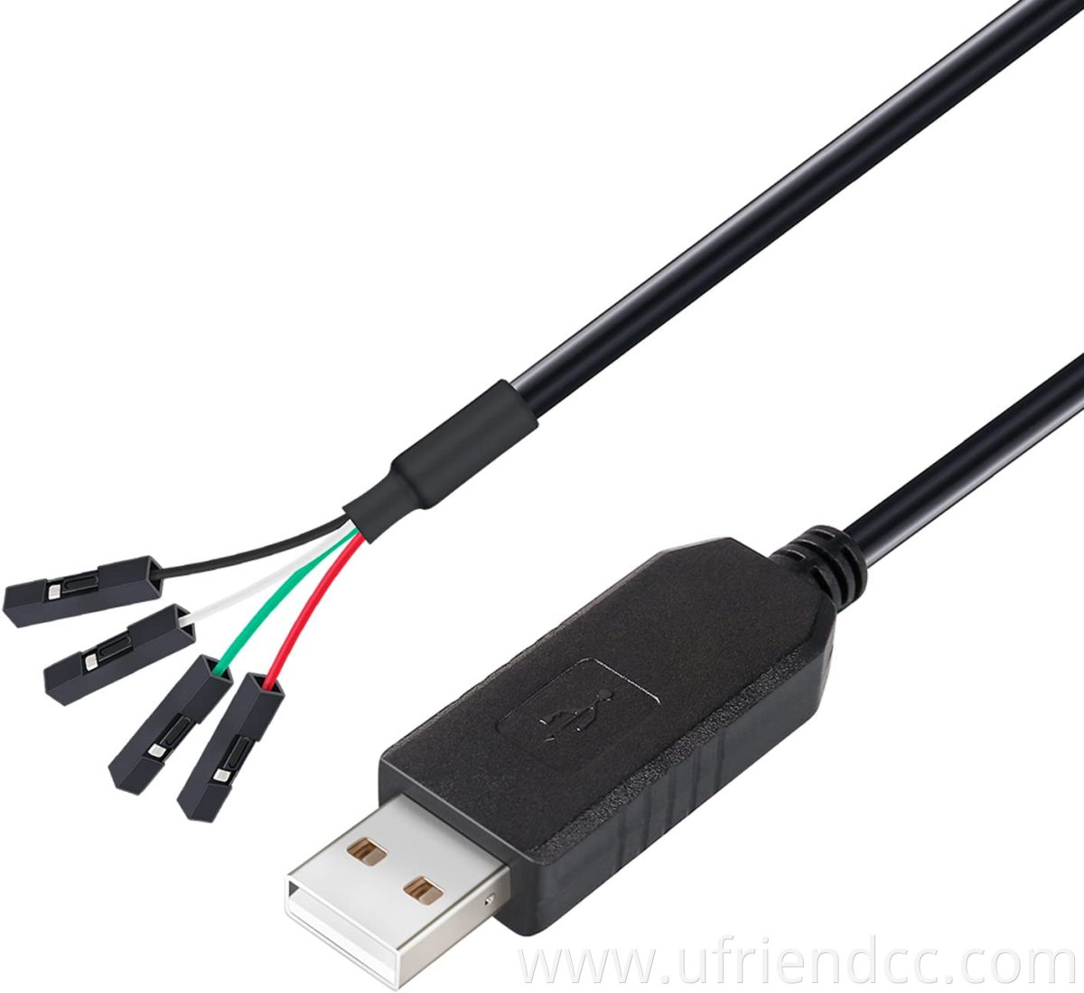 USB to TTL Serial 3.3V Adapter Cable TX RX Signal 4 Pin 0.1 inch Pitch Female Socket PL2303 Prolific Chip W10 8 7 XP